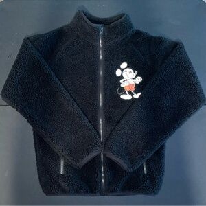 LIKE NEW Disneyland Mickey Sherpa Zipper Jacket